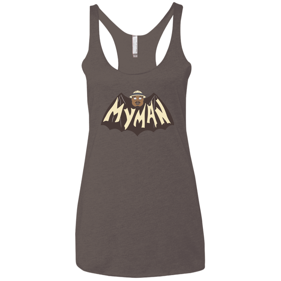T-Shirts Macchiato / X-Small My Man! Women's Triblend Racerback Tank