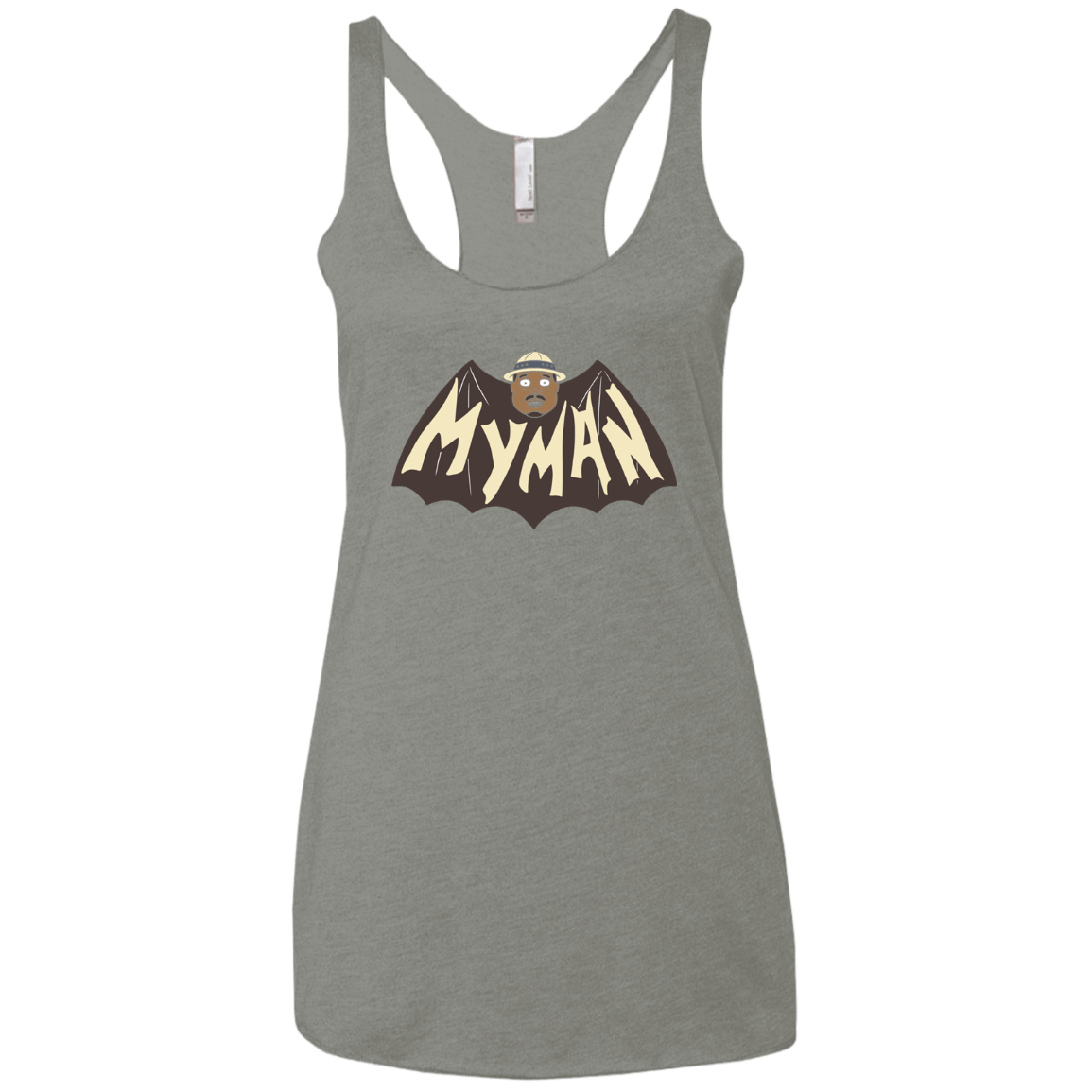 T-Shirts Venetian Grey / X-Small My Man! Women's Triblend Racerback Tank