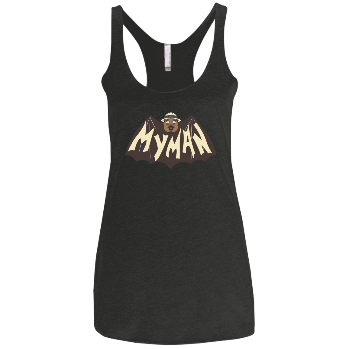 T-Shirts Vintage Black / X-Small My Man! Women's Triblend Racerback Tank