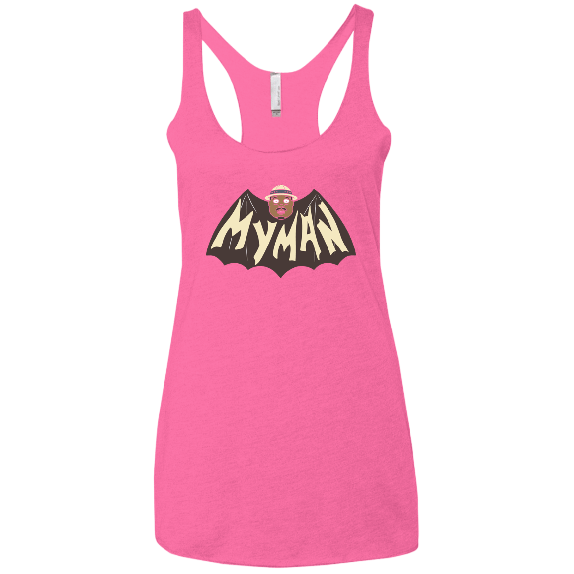 T-Shirts Vintage Pink / X-Small My Man! Women's Triblend Racerback Tank