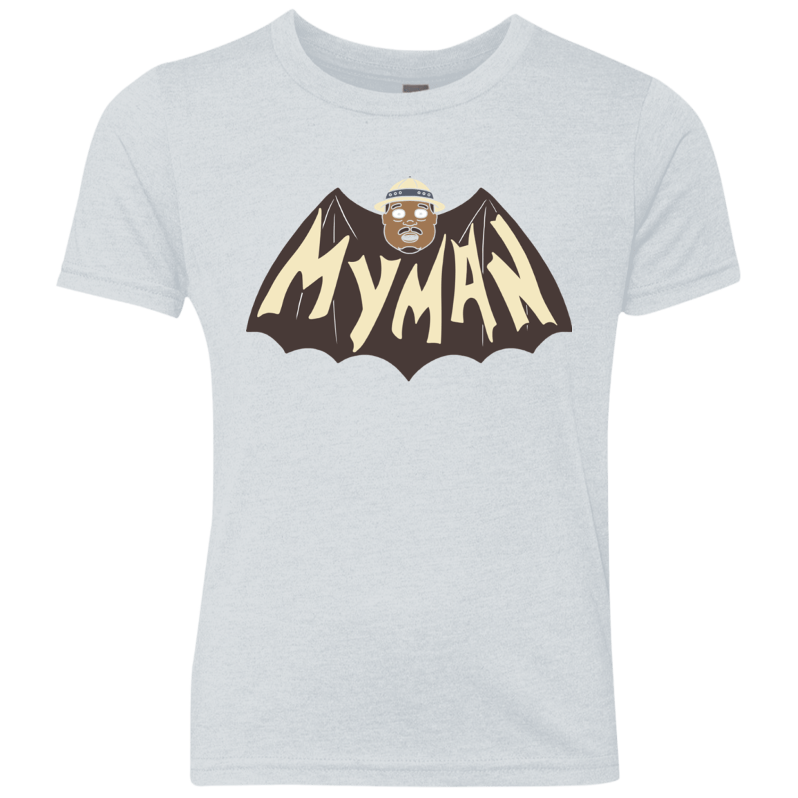 T-Shirts Heather White / YXS My Man! Youth Triblend T-Shirt
