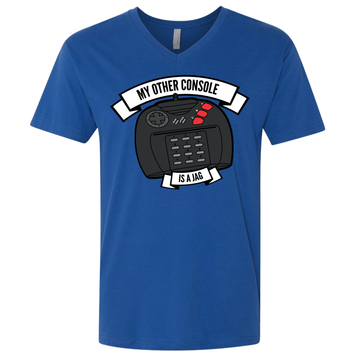 T-Shirts Royal / X-Small My Other Console Is A Jag Men's Premium V-Neck