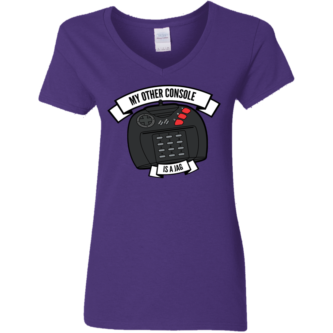T-Shirts Purple / S My Other Console Is A Jag Women's V-Neck T-Shirt