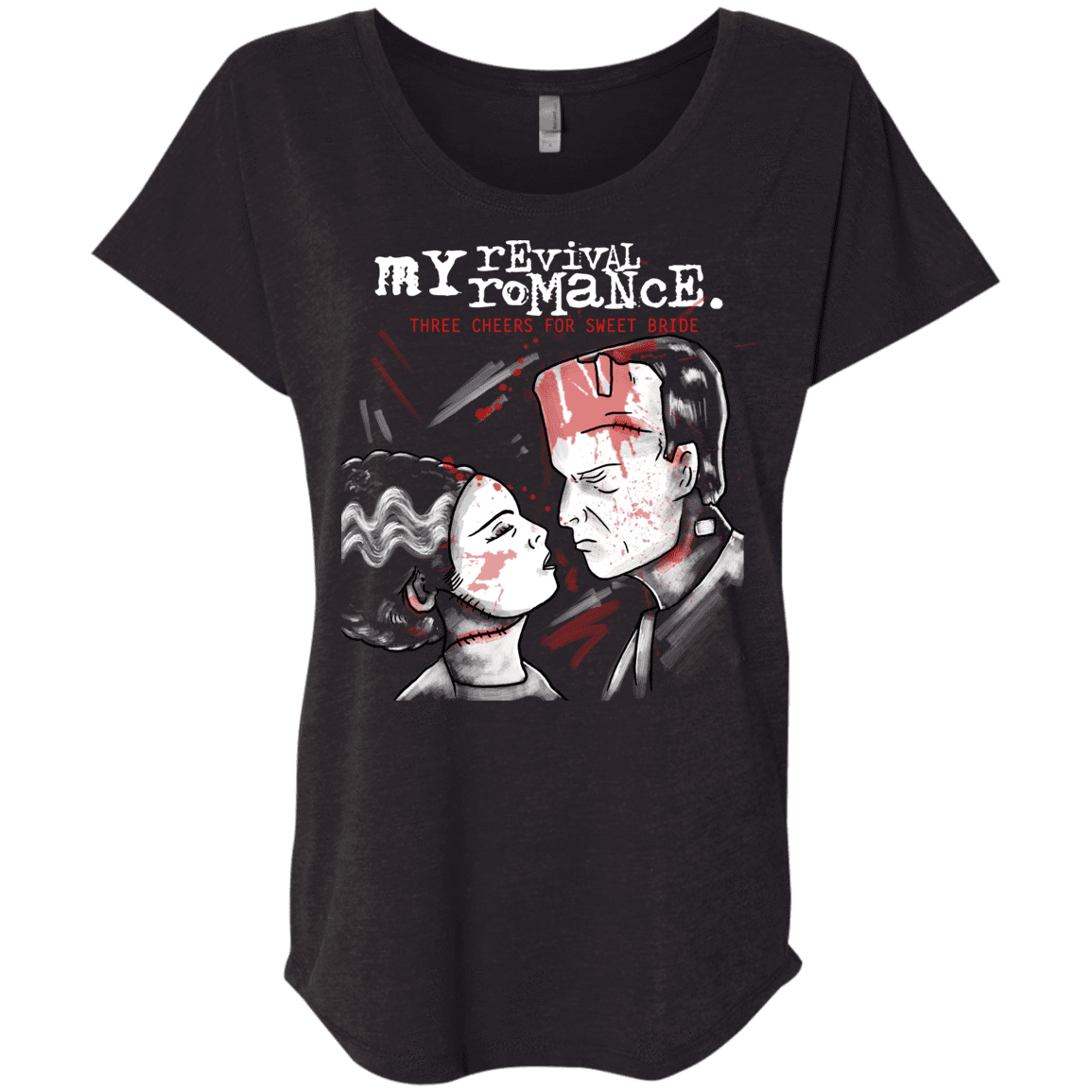 T-Shirts Vintage Black / X-Small My Revival Romance Triblend Dolman Sleeve