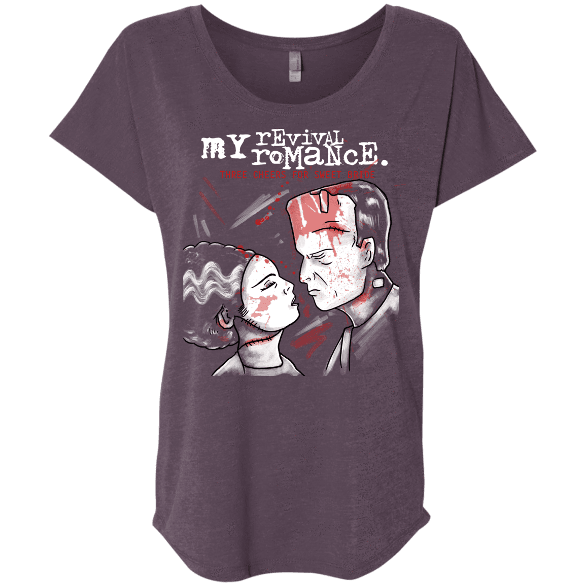 T-Shirts Vintage Purple / X-Small My Revival Romance Triblend Dolman Sleeve