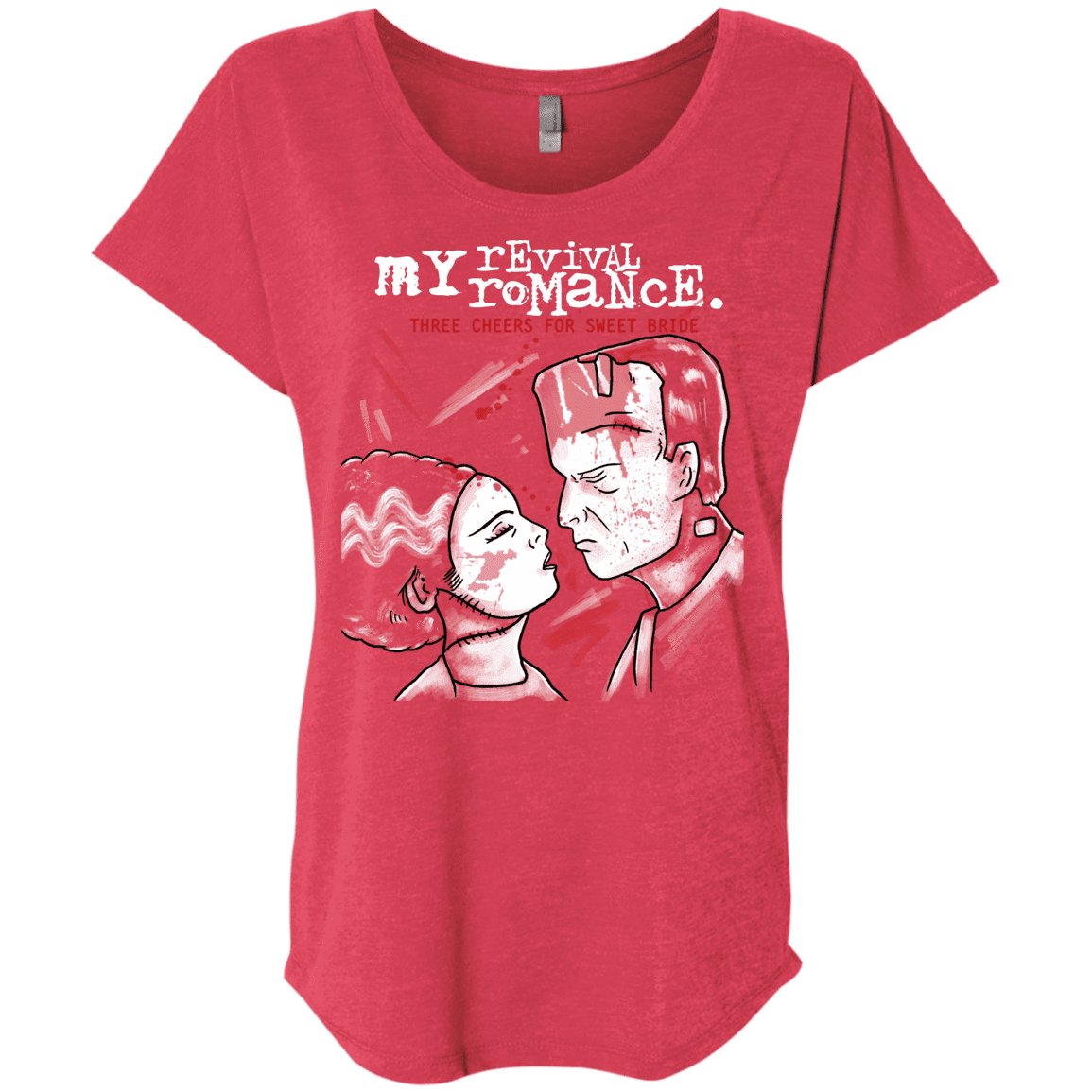 T-Shirts Vintage Red / X-Small My Revival Romance Triblend Dolman Sleeve