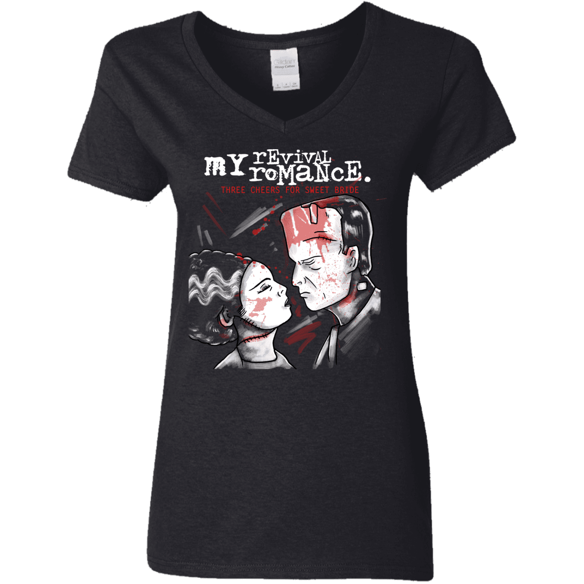 T-Shirts Black / S My Revival Romance Women's V-Neck T-Shirt