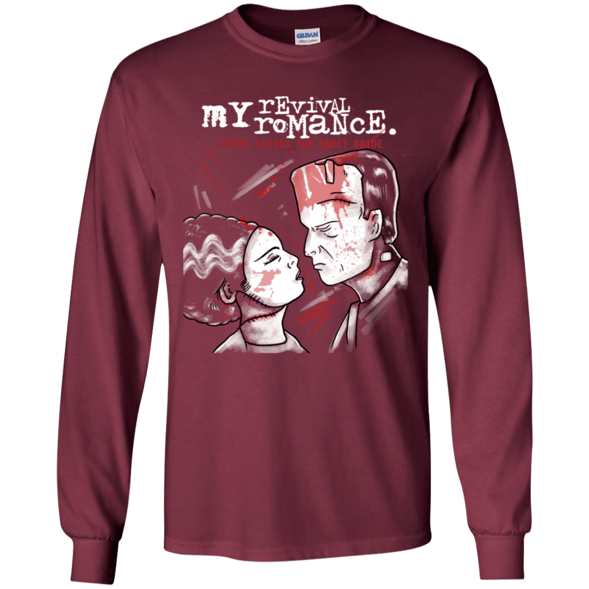 T-Shirts Maroon / YS My Revival Romance Youth Long Sleeve T-Shirt