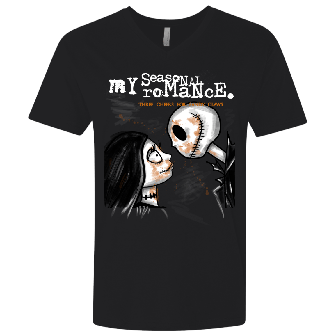 T-Shirts Black / X-Small MY SEASONAL ROMANCE Men's Premium V-Neck