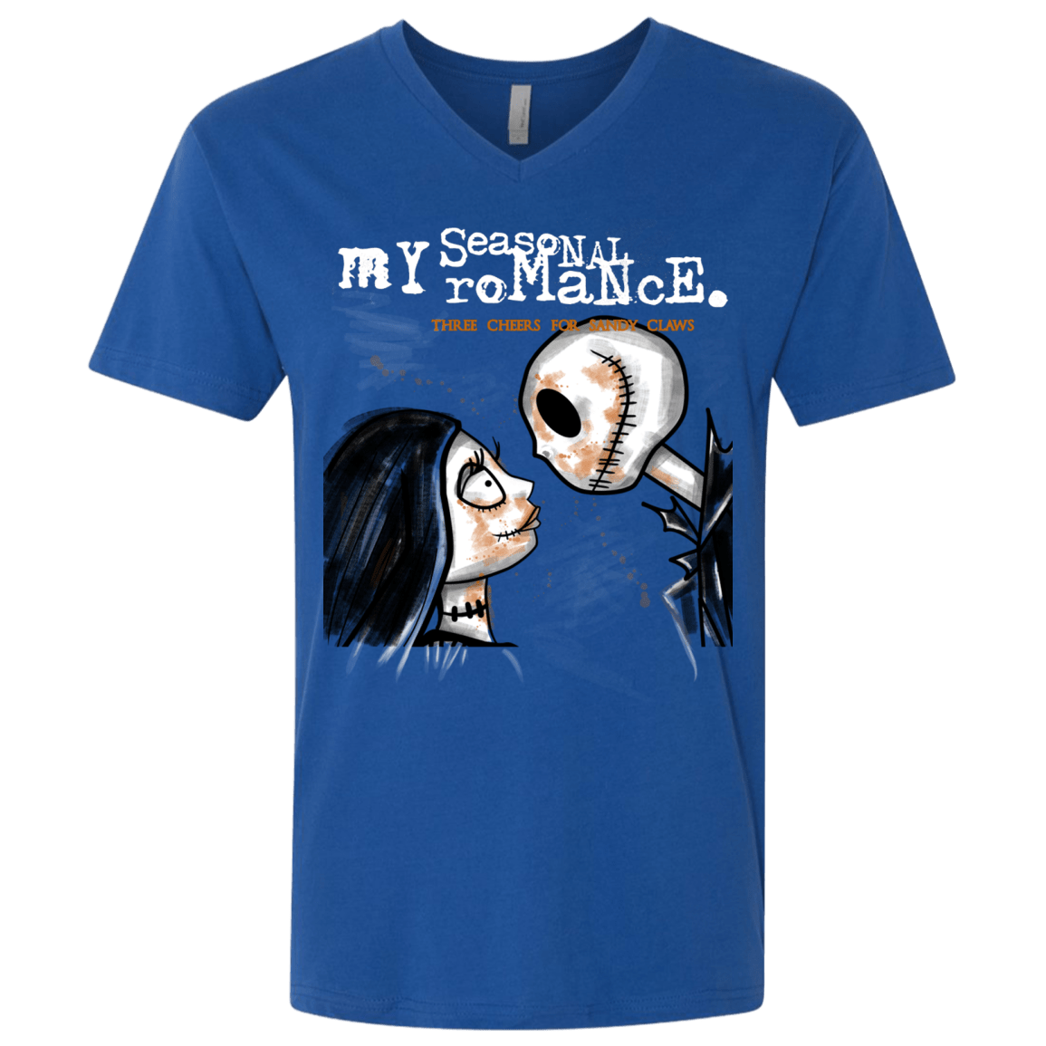 T-Shirts Royal / X-Small MY SEASONAL ROMANCE Men's Premium V-Neck