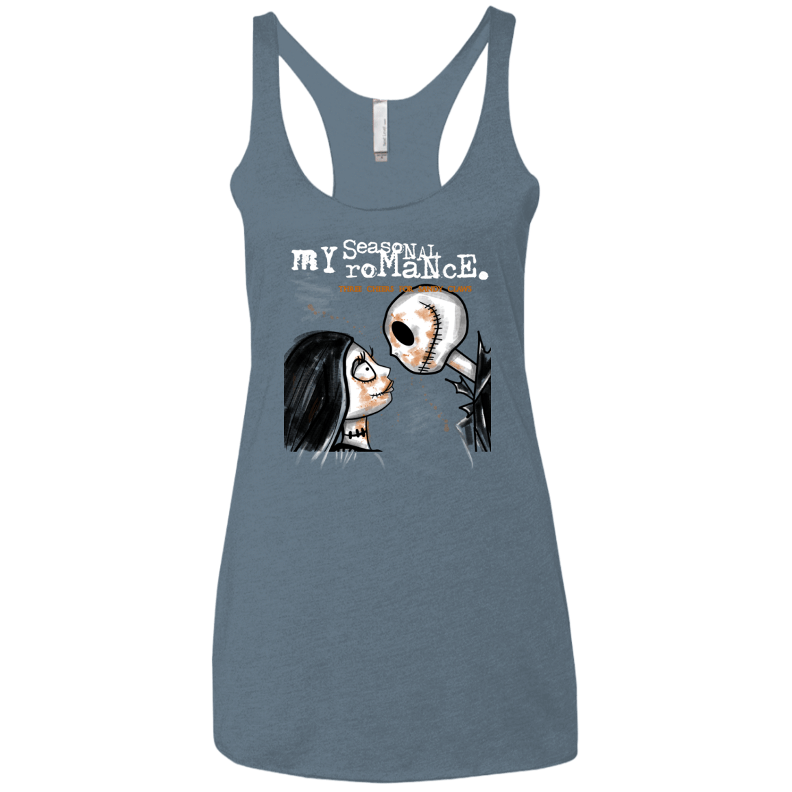 T-Shirts Indigo / X-Small MY SEASONAL ROMANCE Women's Triblend Racerback Tank