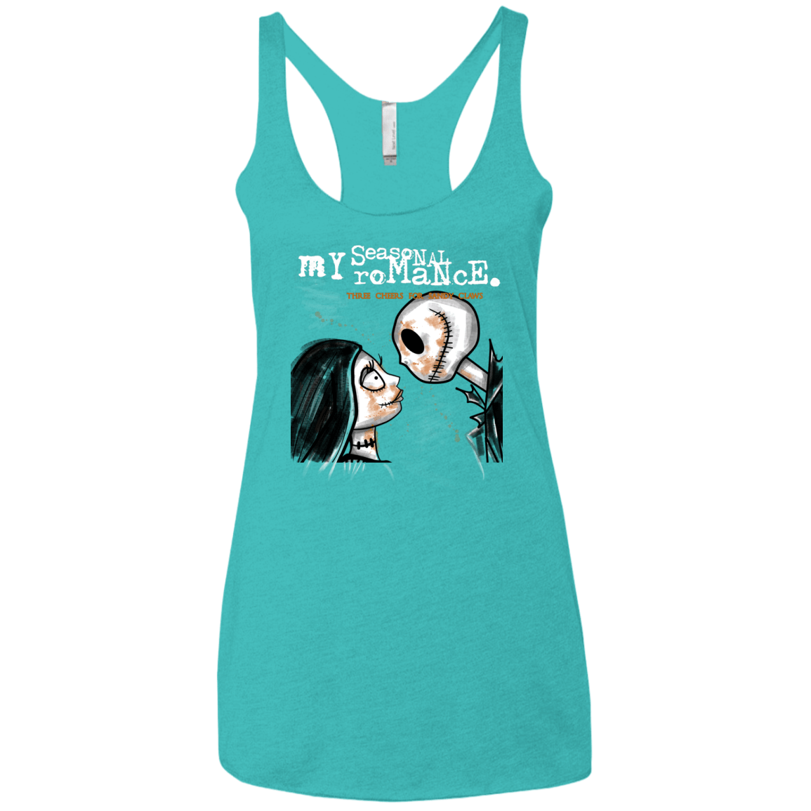 T-Shirts Tahiti Blue / X-Small MY SEASONAL ROMANCE Women's Triblend Racerback Tank