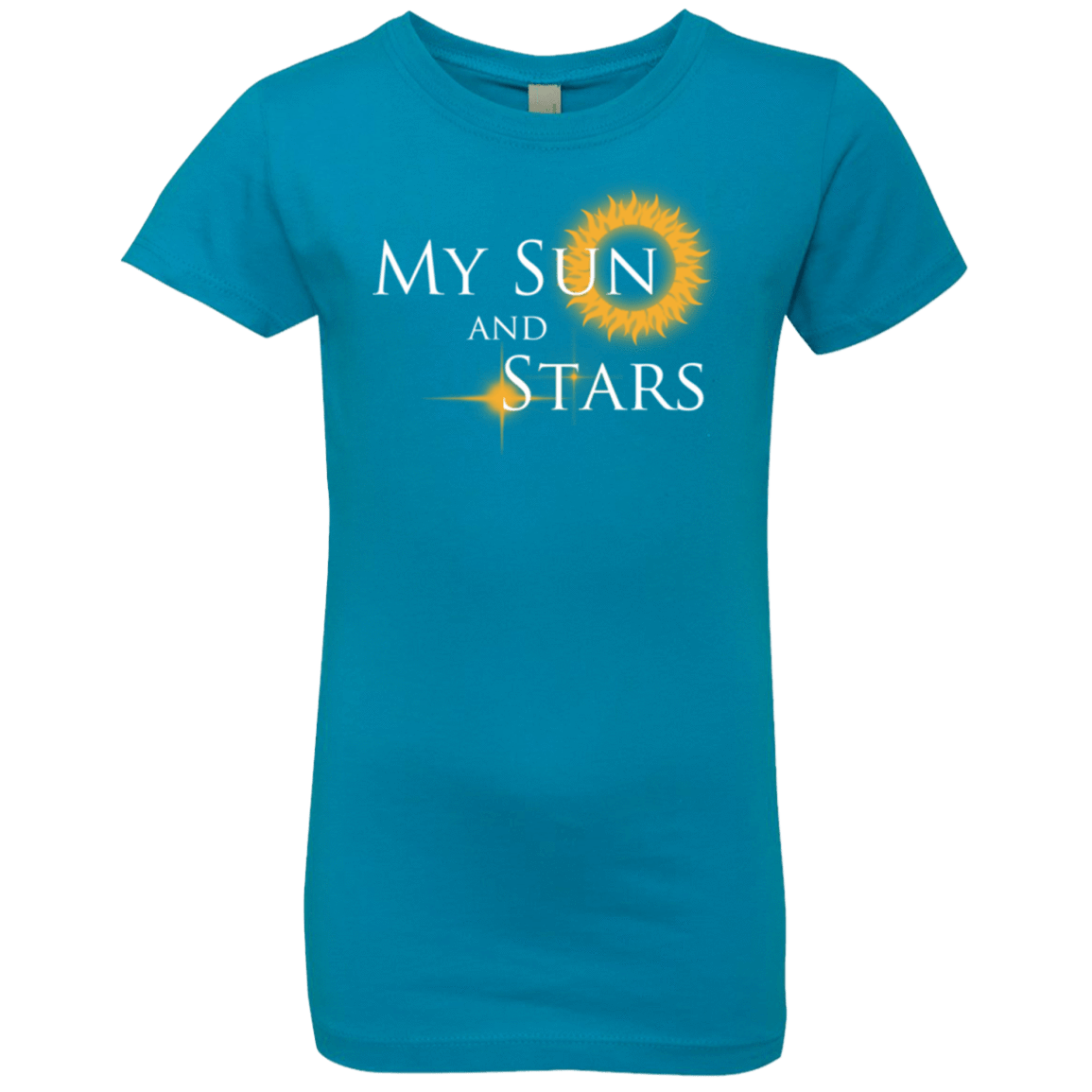 T-Shirts Turquoise / YXS My Sun And Stars Girls Premium T-Shirt