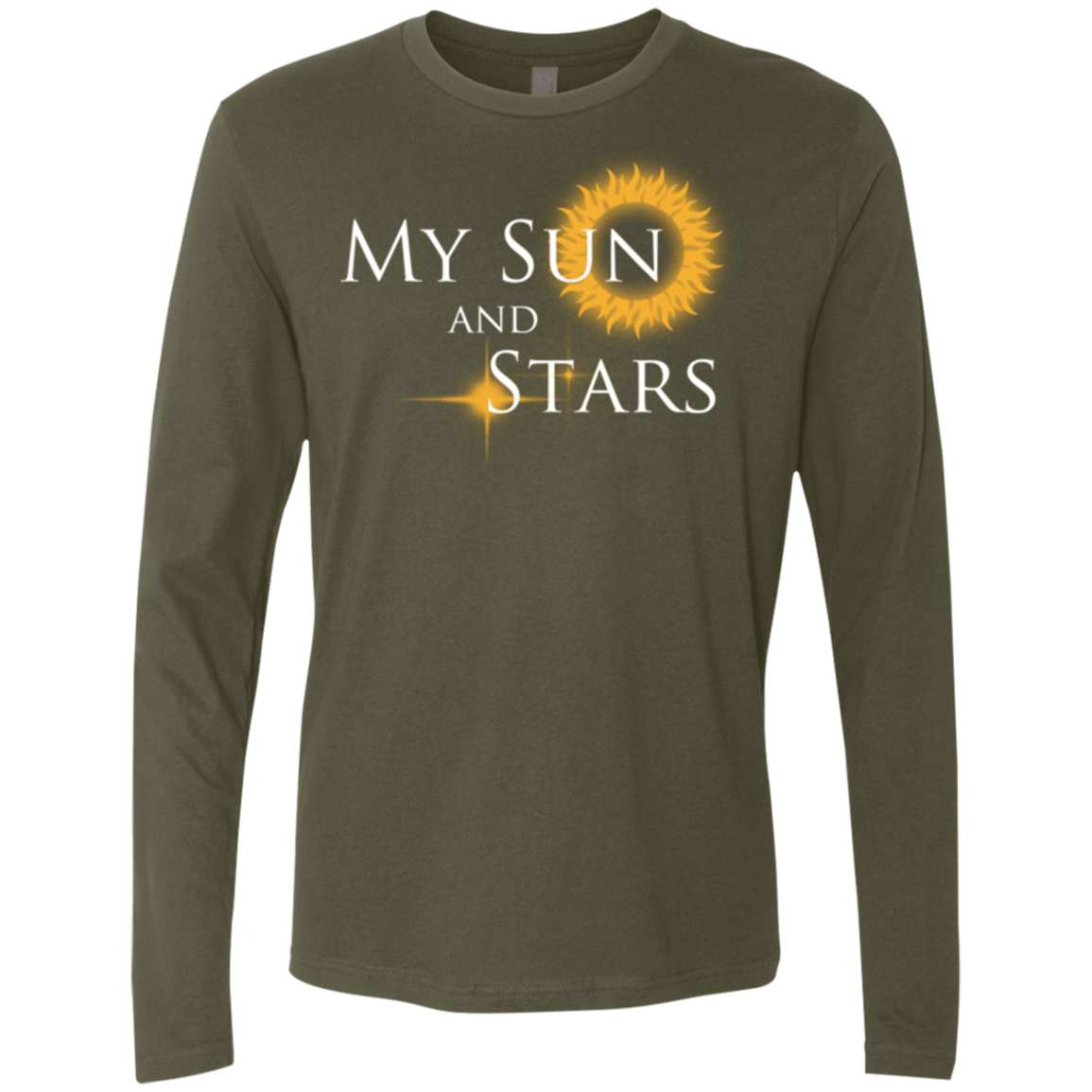 T-Shirts Military Green / Small My Sun And Stars Men's Premium Long Sleeve
