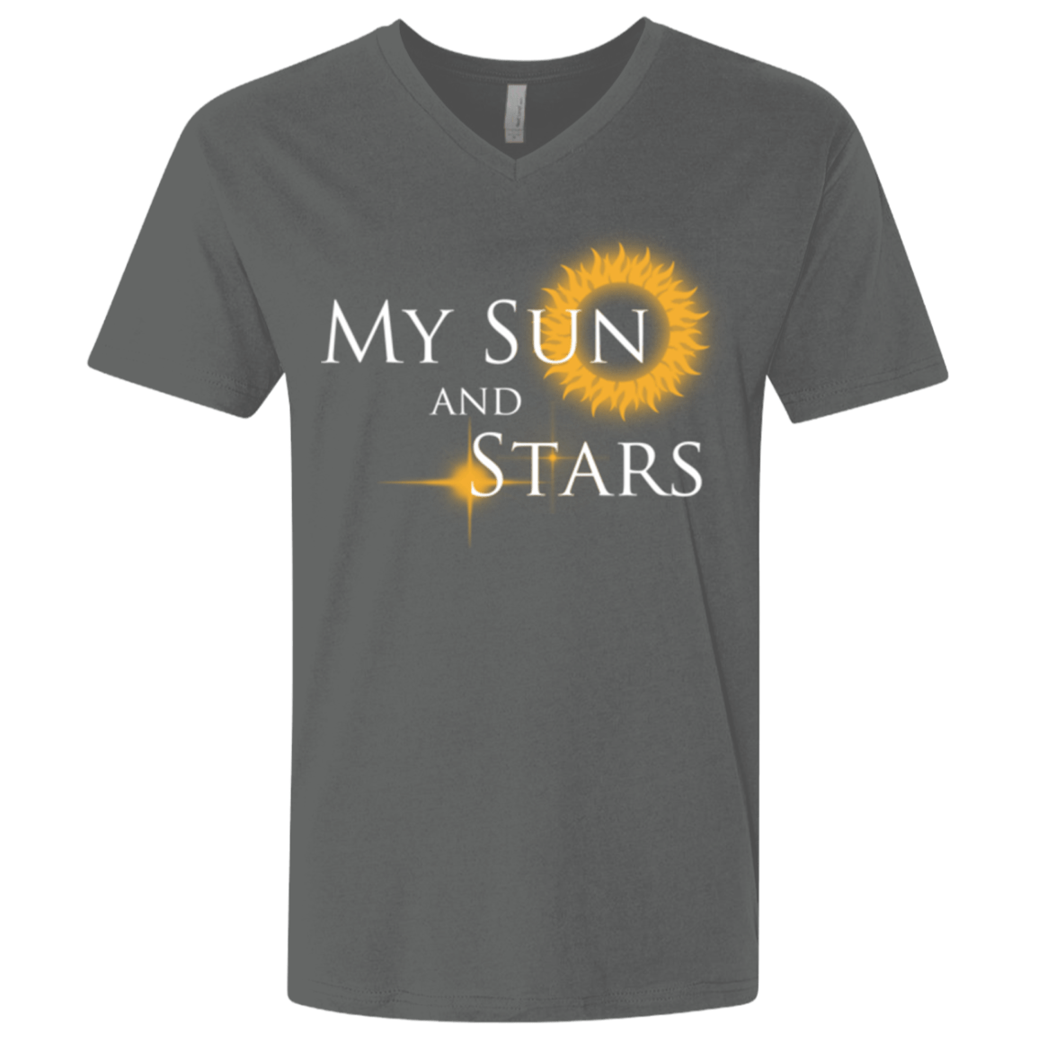 T-Shirts Heavy Metal / X-Small My Sun And Stars Men's Premium V-Neck