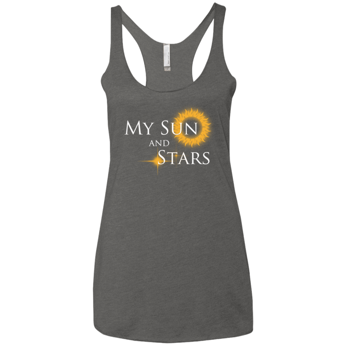 T-Shirts Premium Heather / X-Small My Sun And Stars Women's Triblend Racerback Tank