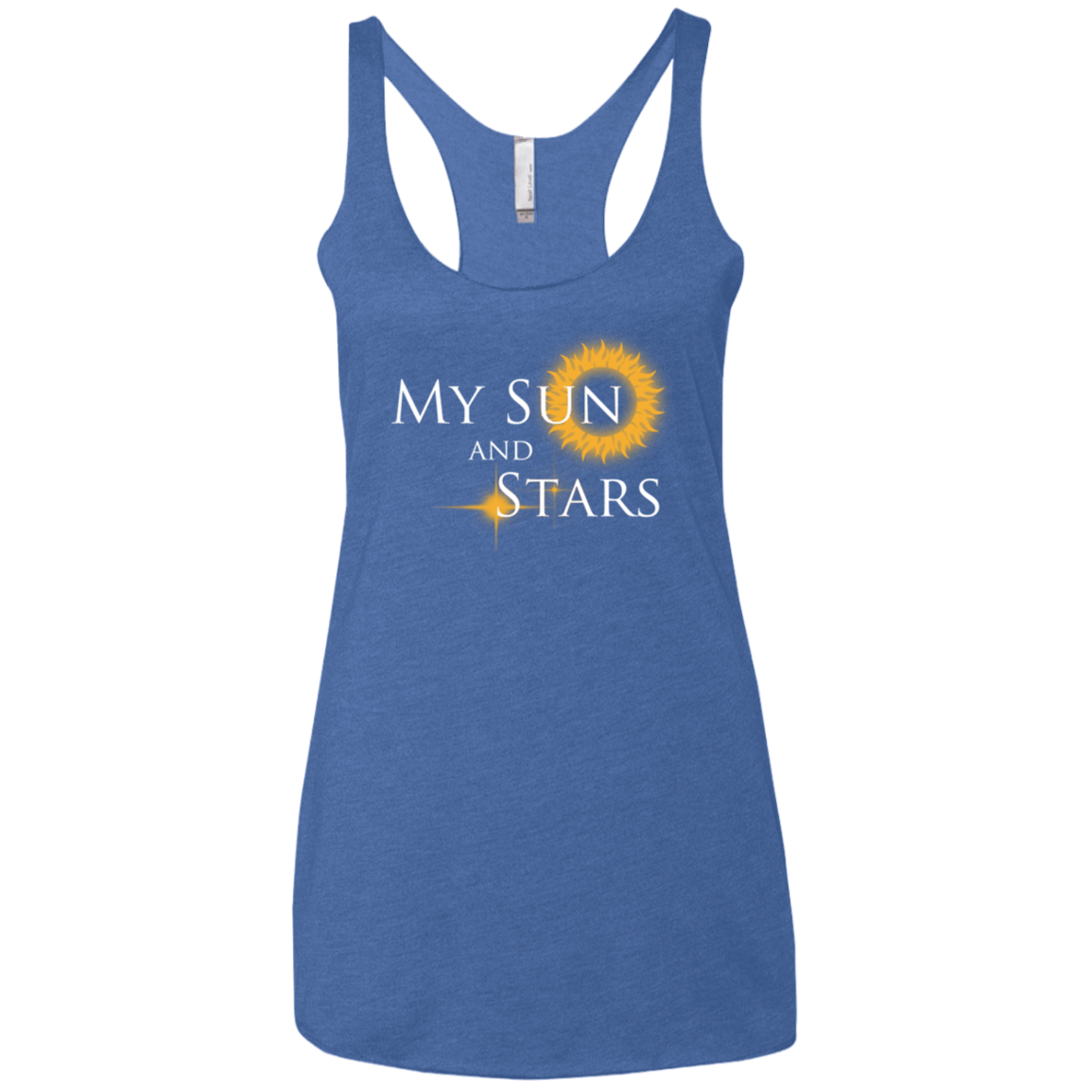 T-Shirts Vintage Royal / X-Small My Sun And Stars Women's Triblend Racerback Tank