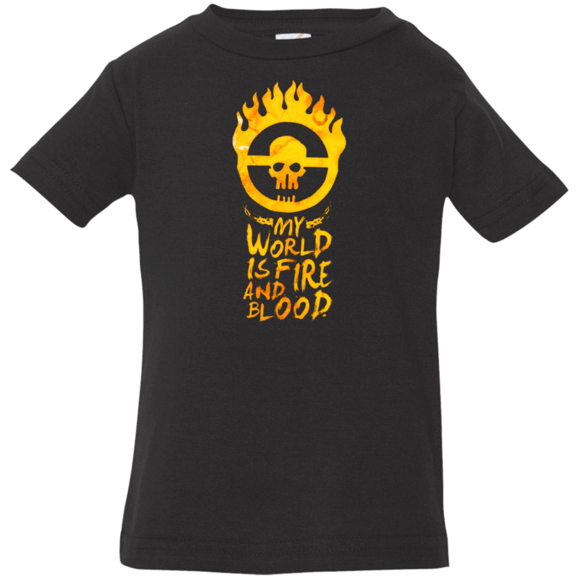 T-Shirts Black / 6 Months My World Is Fire Infant Premium T-Shirt