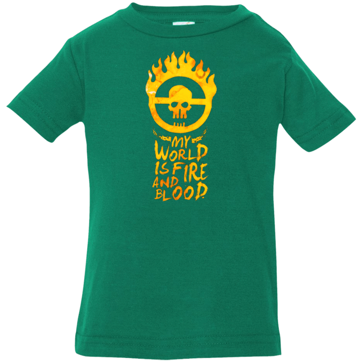 T-Shirts Kelly / 6 Months My World Is Fire Infant Premium T-Shirt