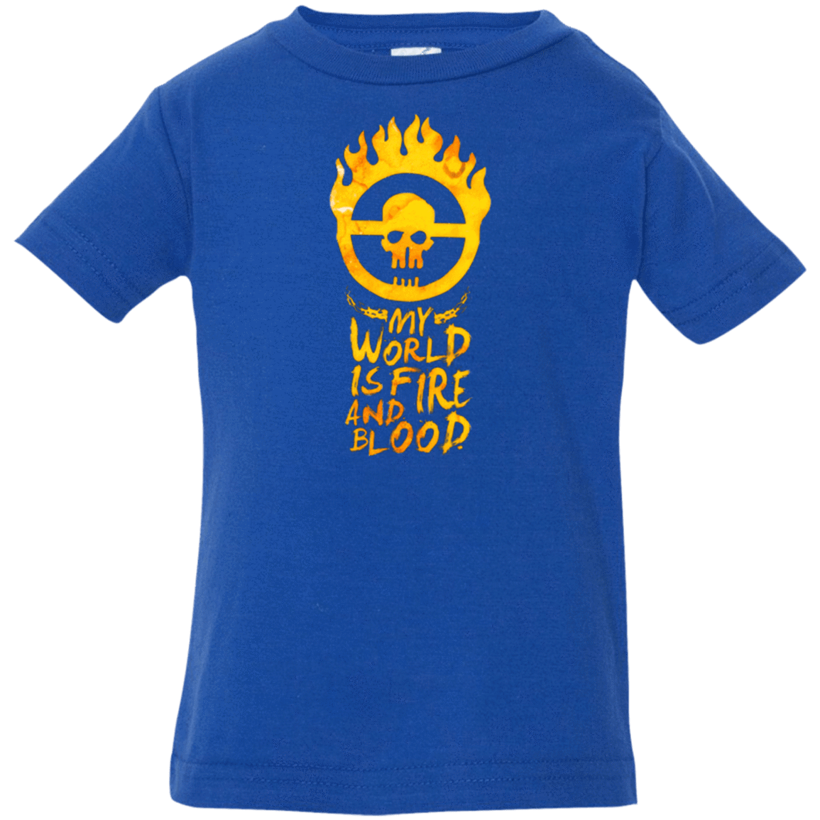 T-Shirts Royal / 6 Months My World Is Fire Infant Premium T-Shirt