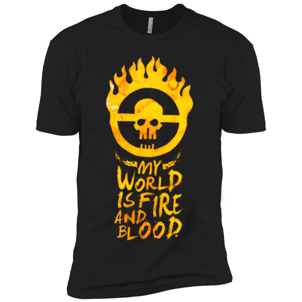 T-Shirts Black / X-Small My World Is Fire Men's Premium T-Shirt
