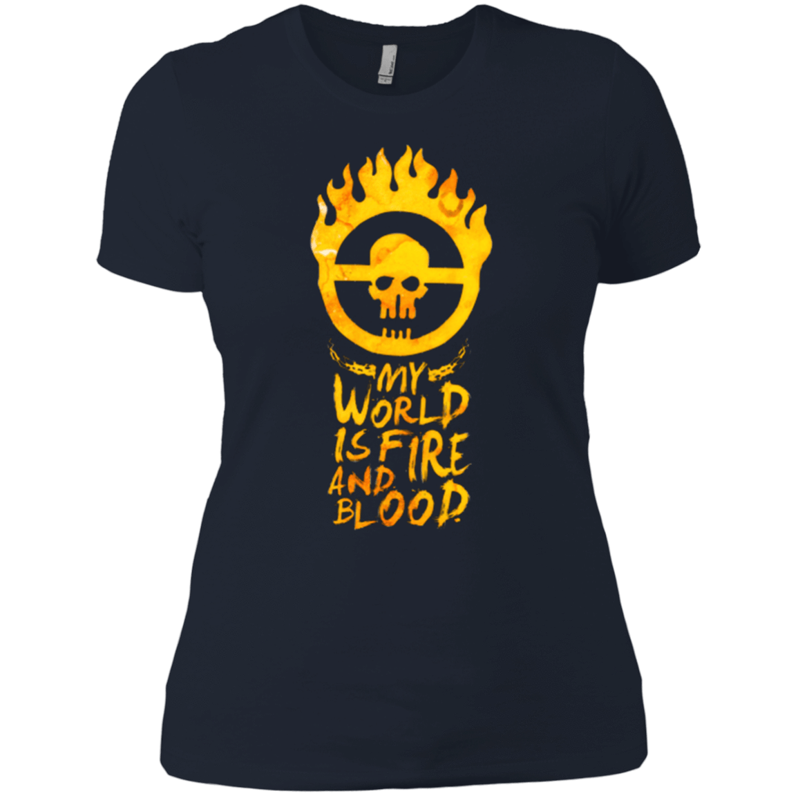 T-Shirts Midnight Navy / X-Small My World Is Fire Women's Premium T-Shirt