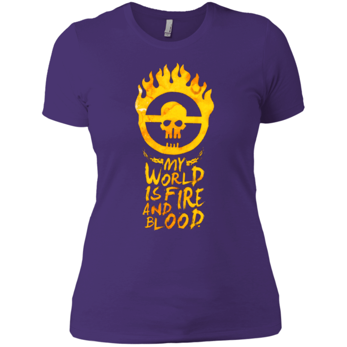 T-Shirts Purple Rush/ / X-Small My World Is Fire Women's Premium T-Shirt