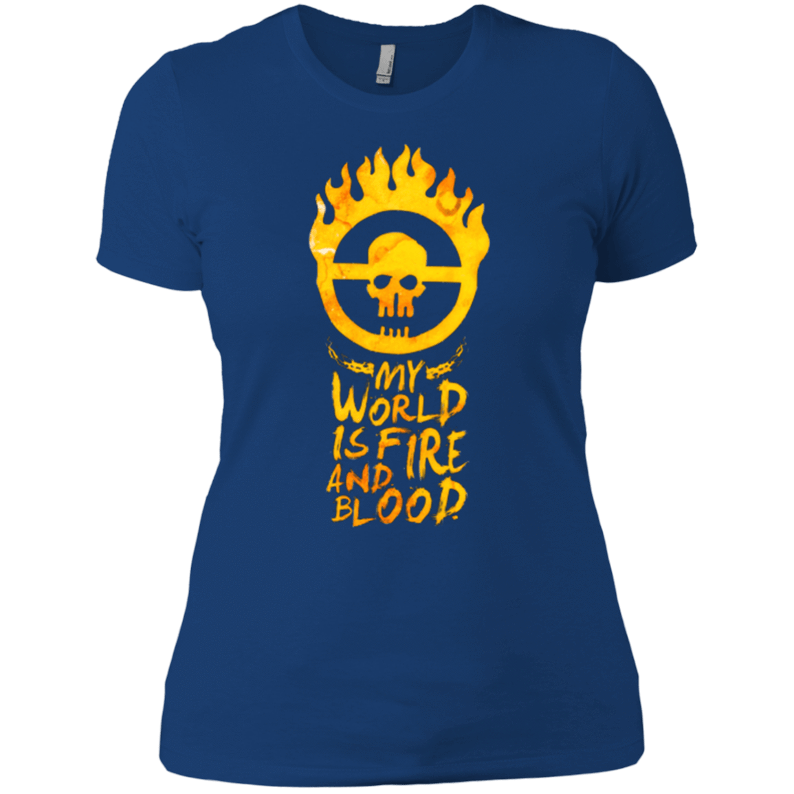 T-Shirts Royal / X-Small My World Is Fire Women's Premium T-Shirt