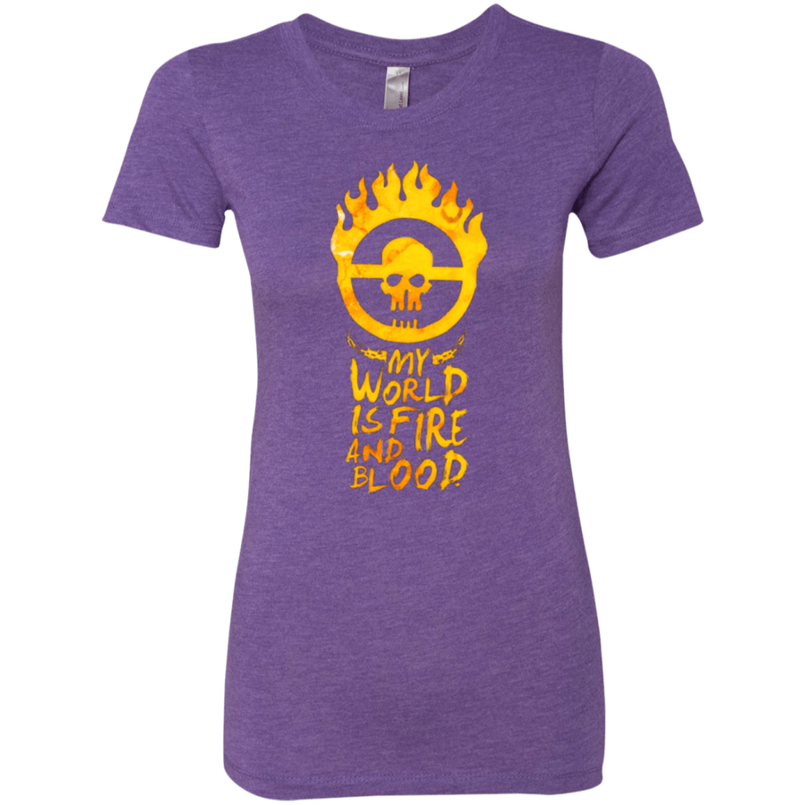 T-Shirts Purple Rush / Small My World Is Fire Women's Triblend T-Shirt