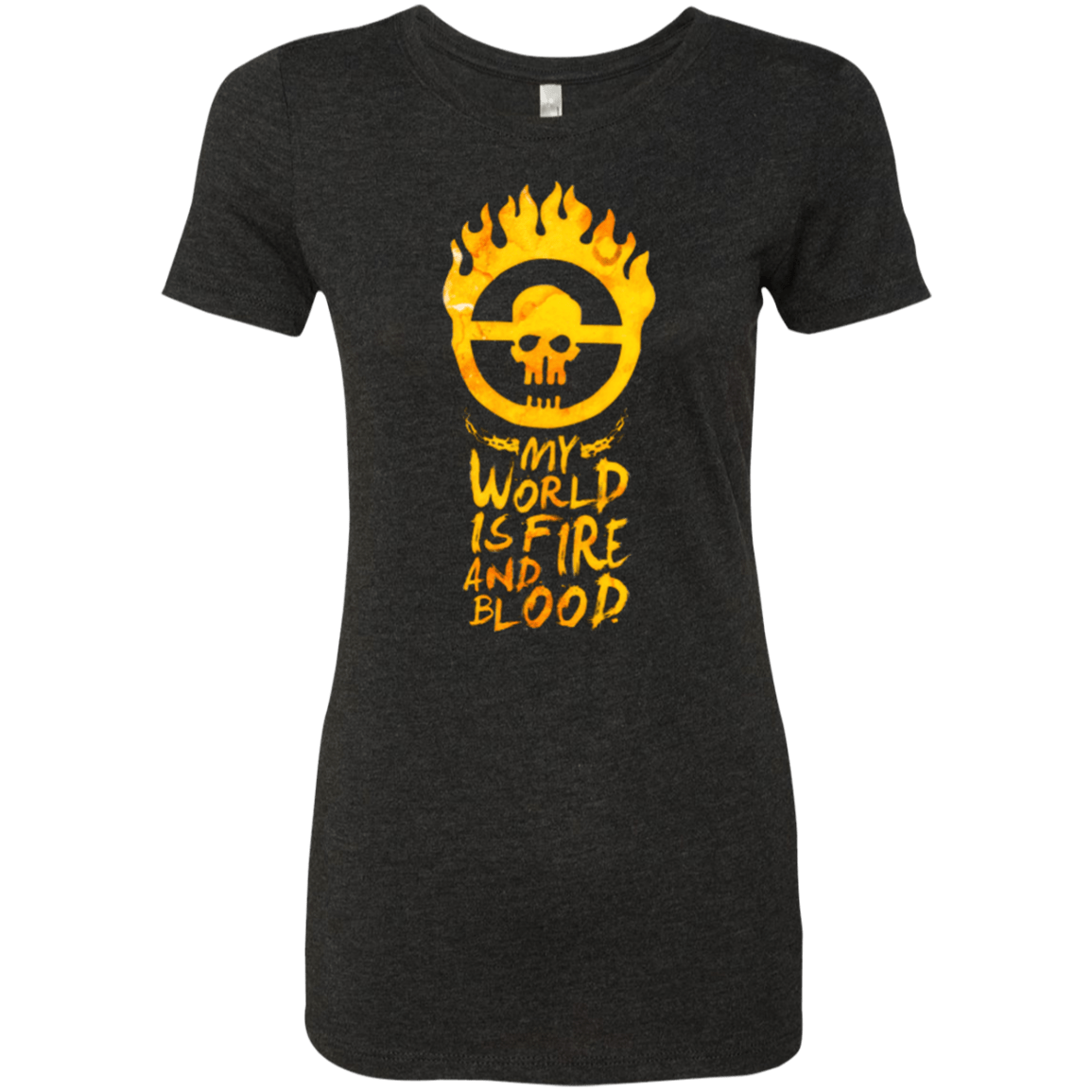 T-Shirts Vintage Black / Small My World Is Fire Women's Triblend T-Shirt