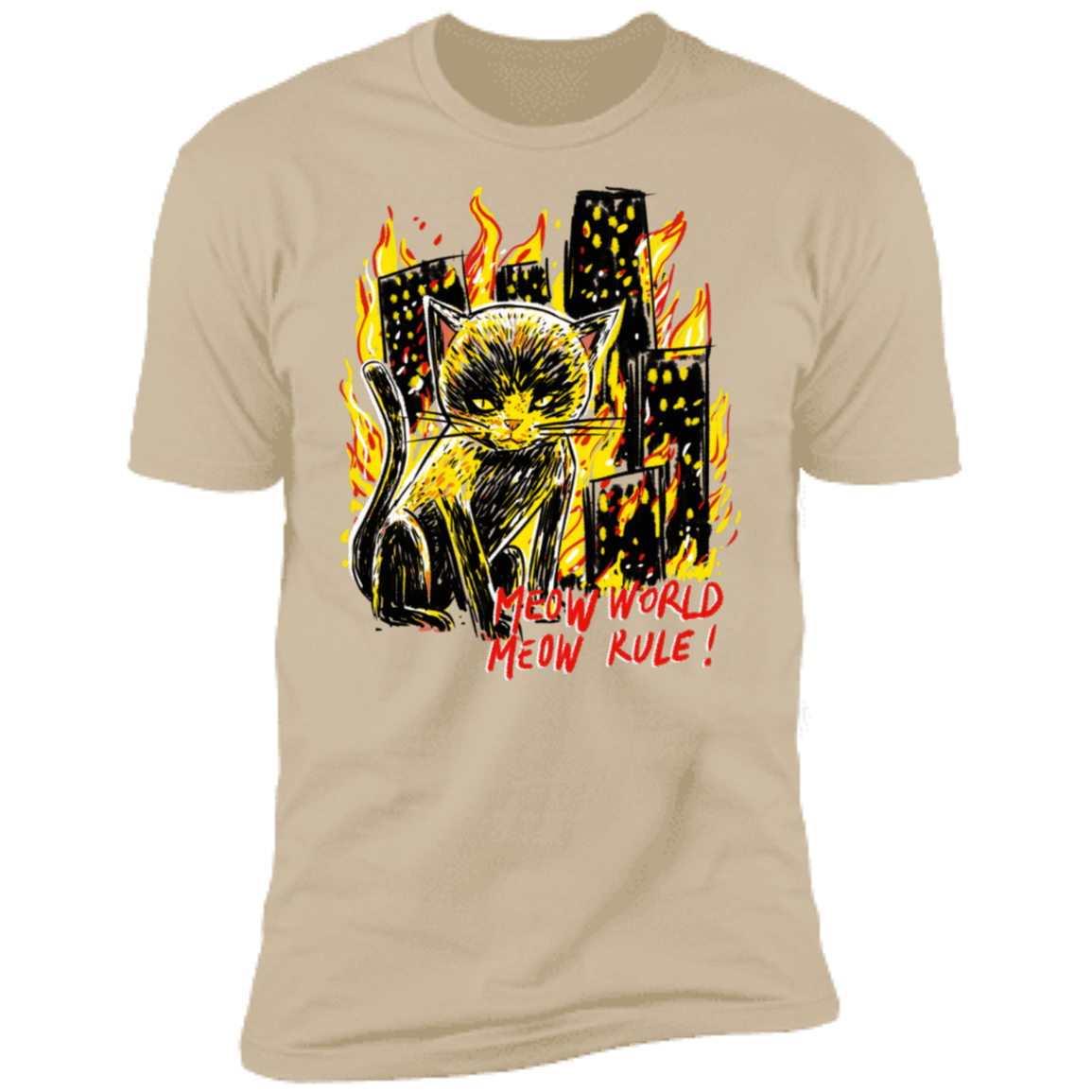 T-Shirts Sand / S My World Men's Premium T-Shirt