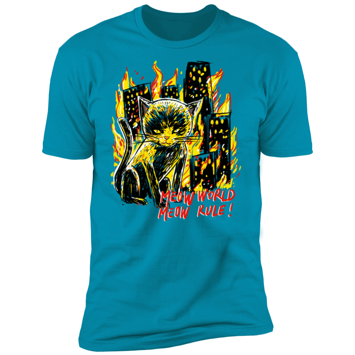 T-Shirts Turquoise / S My World Men's Premium T-Shirt