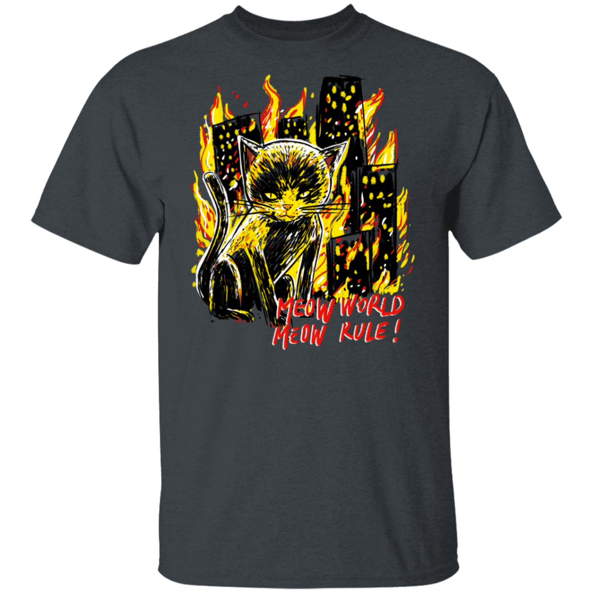 T-Shirts Dark Heather / S My World T-Shirt