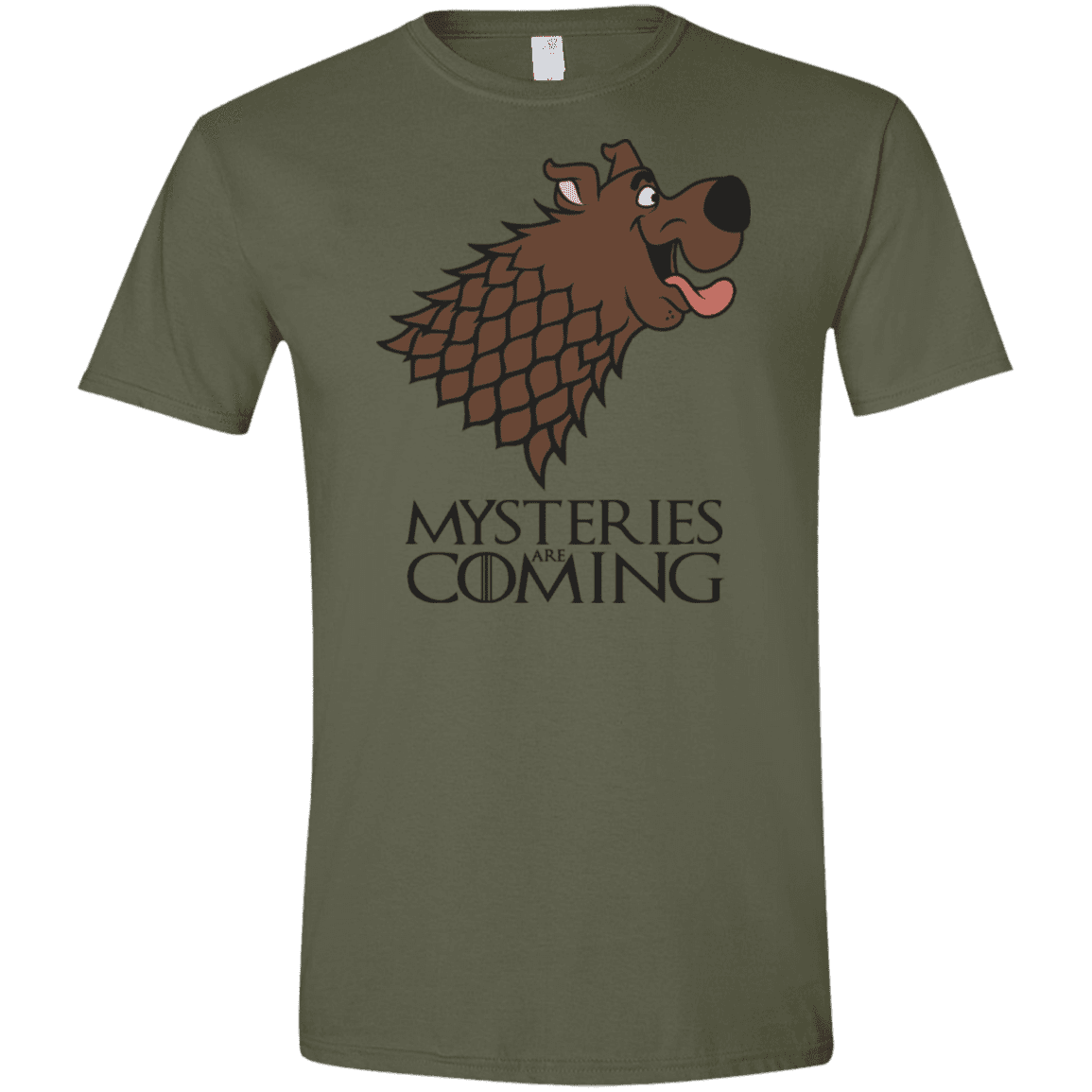 T-Shirts Military Green / S Mysteries Are Coming Men's Semi-Fitted Softstyle