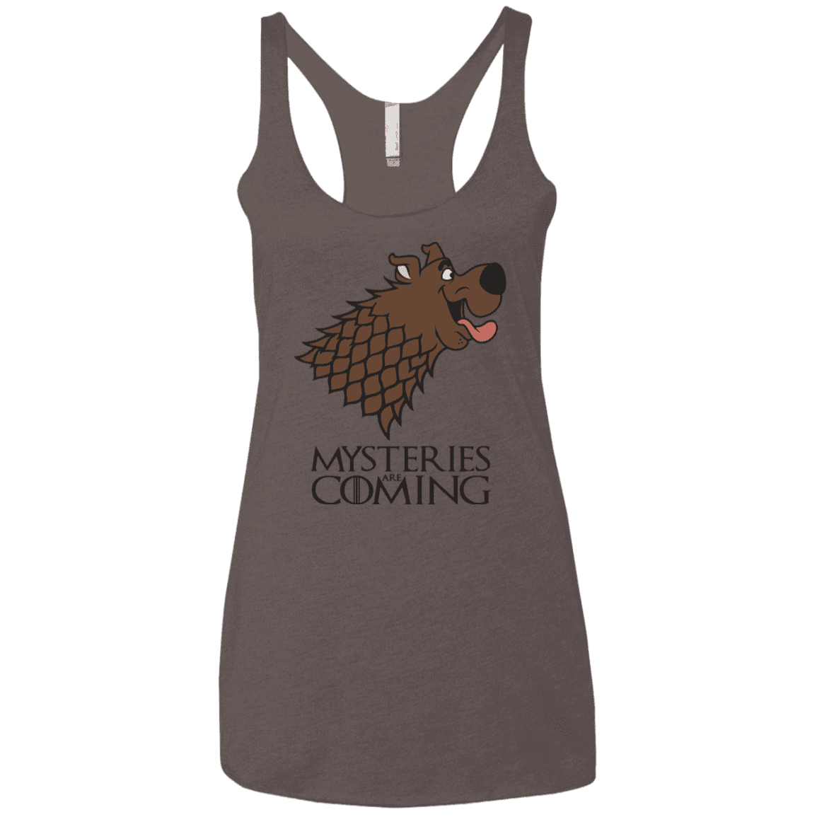 T-Shirts Macchiato / X-Small Mysteries Are Coming Women's Triblend Racerback Tank