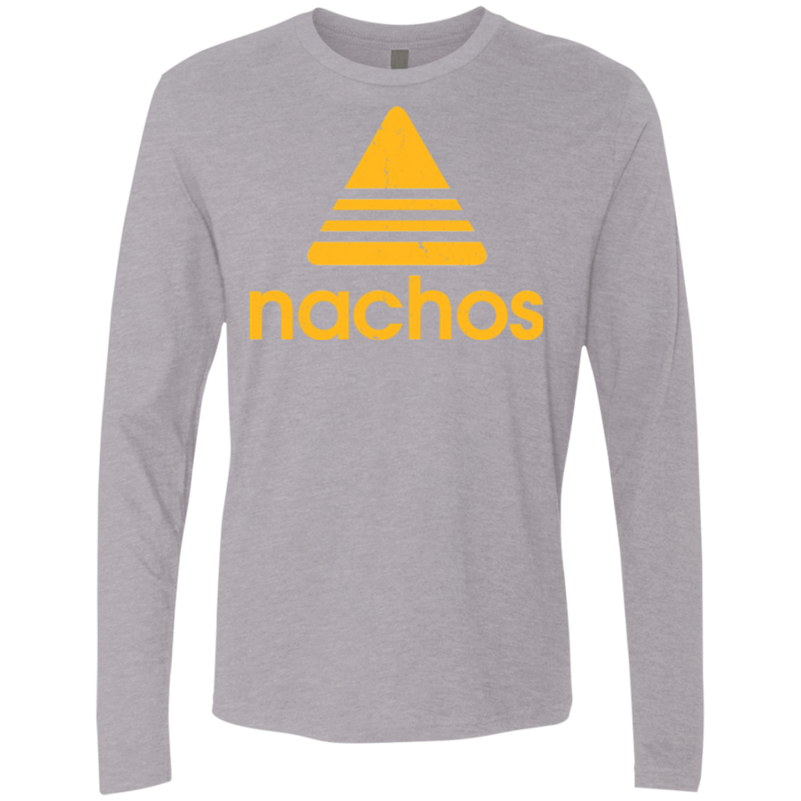 T-Shirts Heather Grey / Small Nachos Men's Premium Long Sleeve