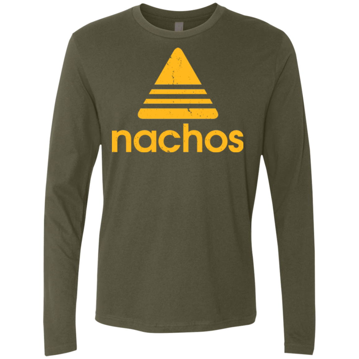 T-Shirts Military Green / Small Nachos Men's Premium Long Sleeve