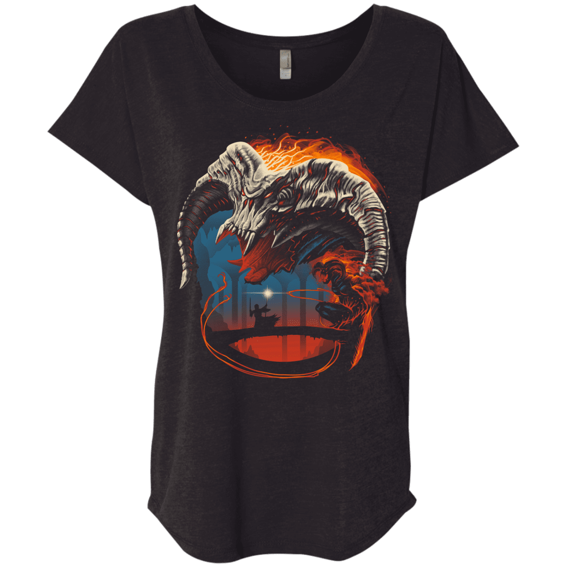 T-Shirts Vintage Black / X-Small Nameless Terror Triblend Dolman Sleeve