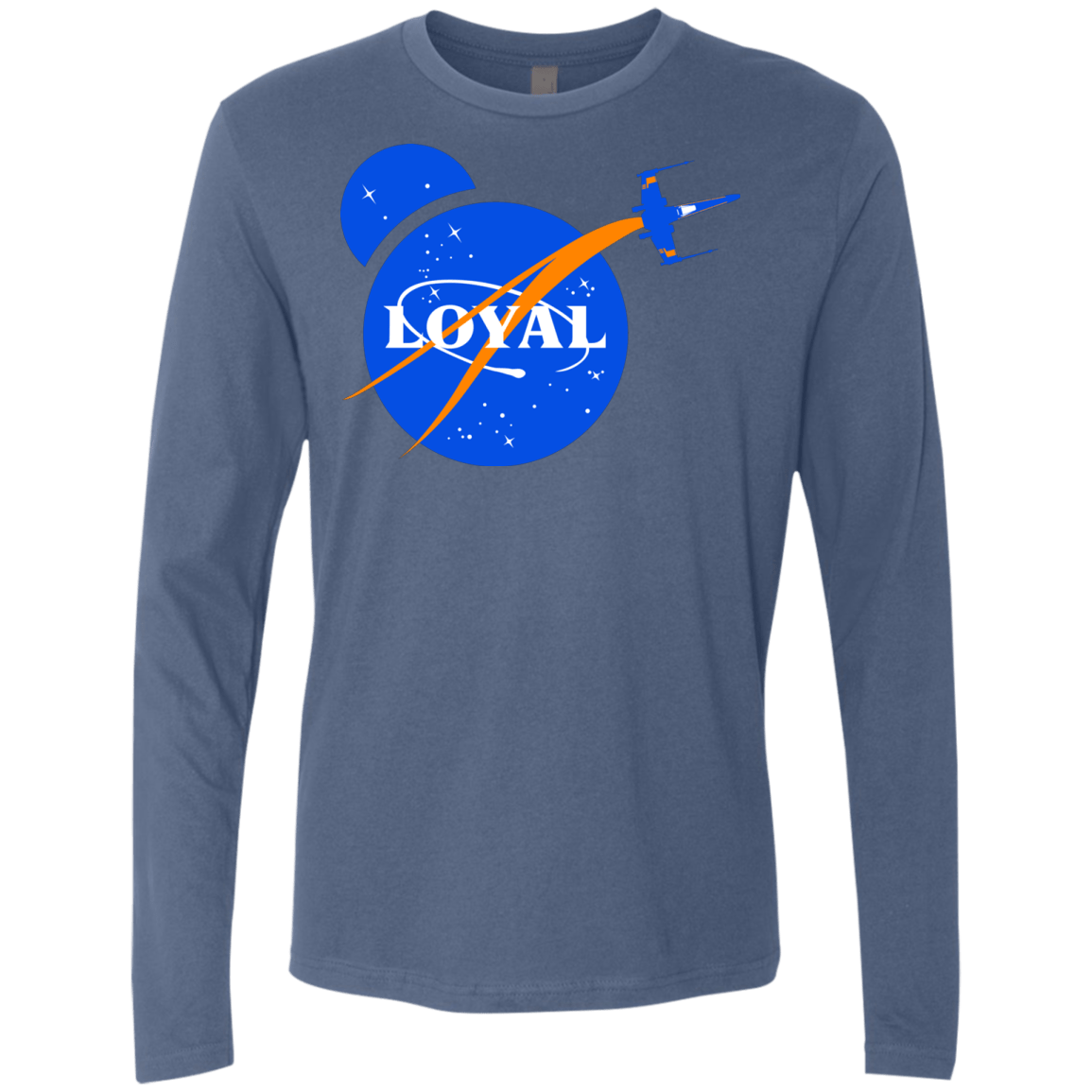 T-Shirts Indigo / S Nasa Dameron Loyal Men's Premium Long Sleeve