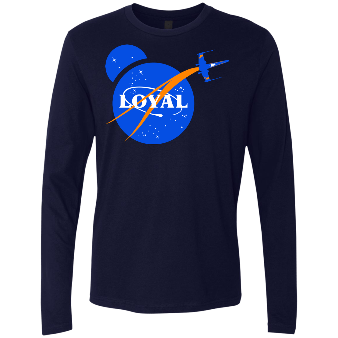 T-Shirts Midnight Navy / S Nasa Dameron Loyal Men's Premium Long Sleeve
