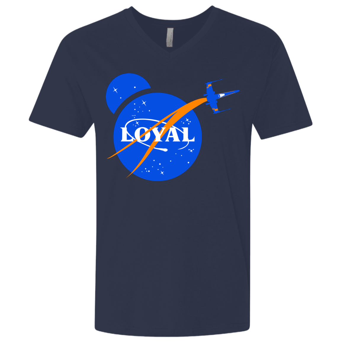 T-Shirts Midnight Navy / X-Small Nasa Dameron Loyal Men's Premium V-Neck