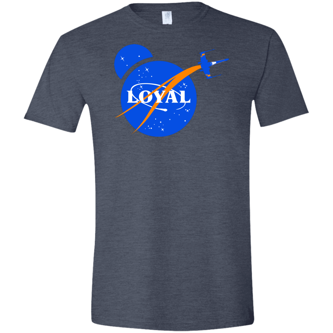 T-Shirts Heather Navy / S Nasa Dameron Loyal Men's Semi-Fitted Softstyle
