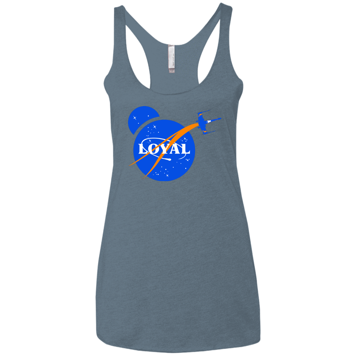 T-Shirts Indigo / X-Small Nasa Dameron Loyal Women's Triblend Racerback Tank