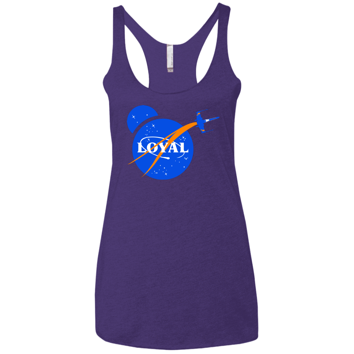 T-Shirts Purple Rush / X-Small Nasa Dameron Loyal Women's Triblend Racerback Tank
