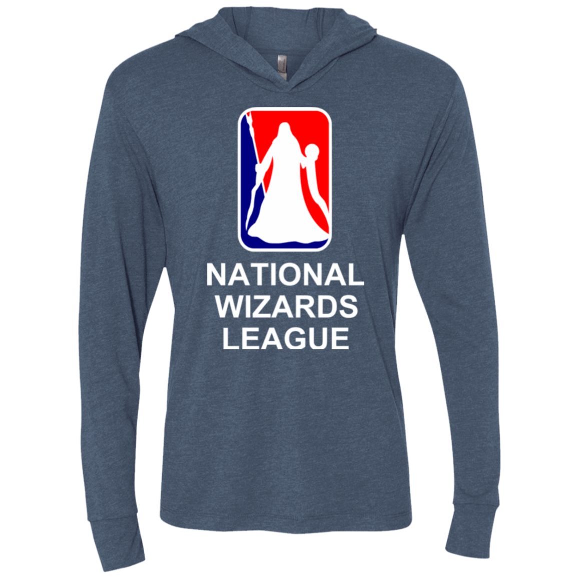 T-Shirts Indigo / X-Small National Wizards League Triblend Long Sleeve Hoodie Tee
