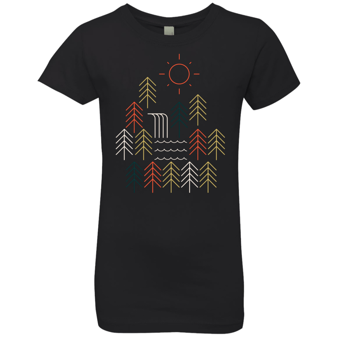 T-Shirts Black / YXS Nature Timestee Girls Premium T-Shirt