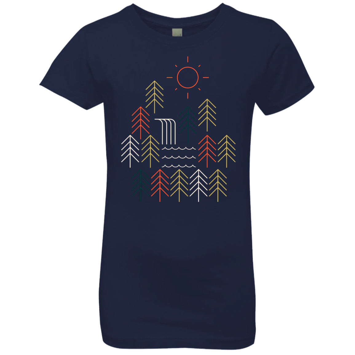 T-Shirts Midnight Navy / YXS Nature Timestee Girls Premium T-Shirt