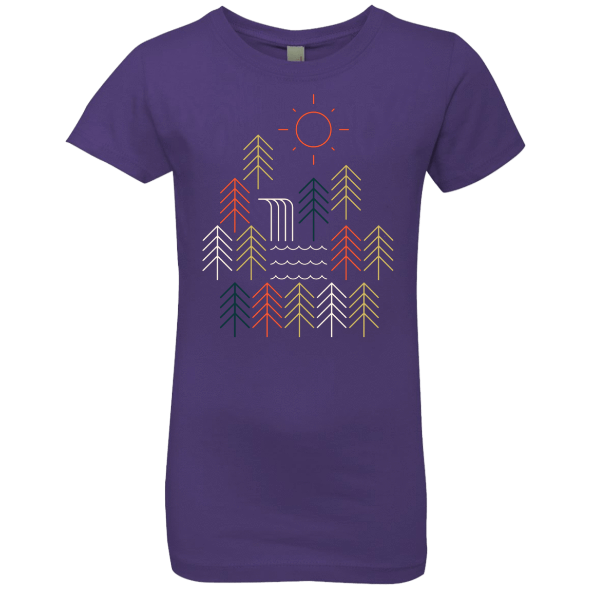 T-Shirts Purple Rush / YXS Nature Timestee Girls Premium T-Shirt