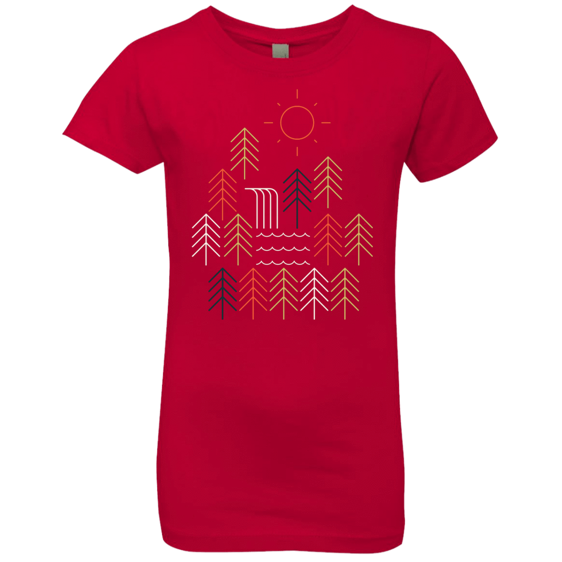 T-Shirts Red / YXS Nature Timestee Girls Premium T-Shirt