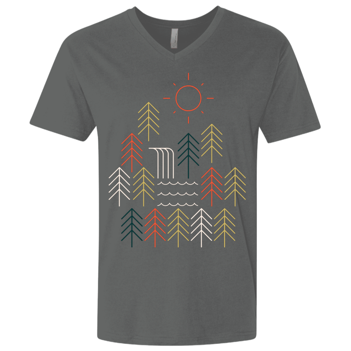T-Shirts Heavy Metal / X-Small Nature Timestee Men's Premium V-Neck